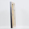 Efekt rama z litego drewna profil 28 srebrny 7x10 cm szkło akrylowe