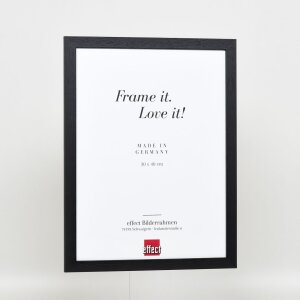 Efekt drewniana rama profil 2210 czarny 70x100 cm normalne szkło
