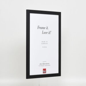 Efekt drewniana rama profil 2210 czarny 70x100 cm normalne szkło
