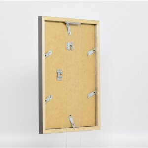 Drewniana rama Top Cube 70x100 cm platynowe zwykłe szkło