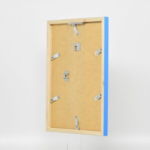 Drewniana rama Top Cube 70x70 cm niebieska zwykłe szkło
