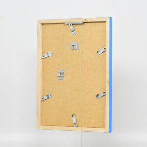 Drewniana rama Top Cube 70x70 cm niebieska zwykłe szkło