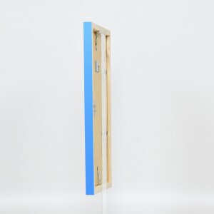 Drewniana rama Top Cube 70x70 cm niebieska zwykłe szkło