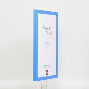 Drewniana rama Top Cube 70x70 cm niebieska zwykłe szkło