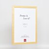 Efekt drewniana rama profil 2210 naturalny 9x13 cm szkło antyrefleksyjne
