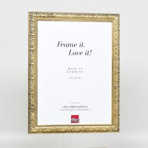 Efekt drewniana rama profil 94 złoty 9x13 cm szkło akrylowe