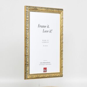 Efekt drewniana rama profil 94 złoty 9x13 cm szkło akrylowe