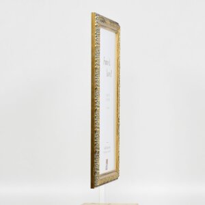 Efekt drewniana rama profil 94 złoty 9x13 cm szkło akrylowe