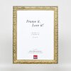 Efekt drewniana rama profil 94 złoty 9x13 cm szkło akrylowe