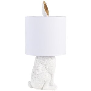 Lampa stołowa biała Ø 20x45 cm E27/max 1x60W 6LMC0013W