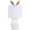 Lampa stołowa biała Ø 20x45 cm E27/max 1x60W 6LMC0013W