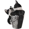 Dekoracja Koty wielokolorowa 23x13x18 cm 6PR3335