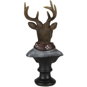 Dekoracja Jeleń wielokolorowy 10x9x23 cm 6PR4611