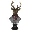 Dekoracja Jeleń wielokolorowy 10x9x23 cm 6PR4611