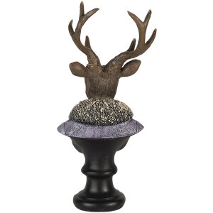 Dekoracja Jeleń wielokolorowy 10x9x23 cm 6PR4612