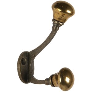 Haczyk ścienny złoty 3x5x9 cm 6Y4586GO