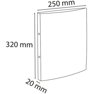 Exacompta 54183SE Segregator ringowy ciemnozielony DIN A4 20mm grzbiet 140 kartek
