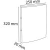 Exacompta 54183SE Segregator ringowy ciemnozielony DIN A4 20mm grzbiet 140 kartek