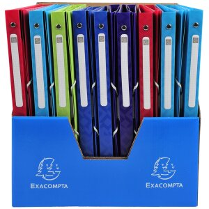 Segregator ringowy Exacompta PP 500µ 4 ringi grzbiet 20 mm A4 OffiX assorted