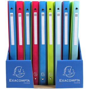 Segregator ringowy Exacompta 1928 elastyczny PP 4 ringi 15 mm DIN A4 różne kolory