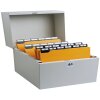 Exacompta 54728E Pudełko na karty metalowe 174x240x210mm Szare