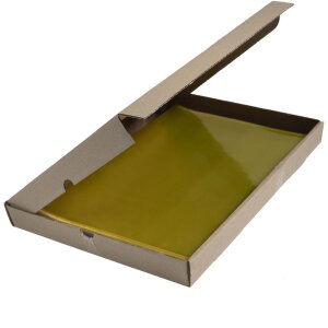 Exacompta opakowanie 100 teczek gładkich i mocnych PVC 130µ, DIN A4 żółte