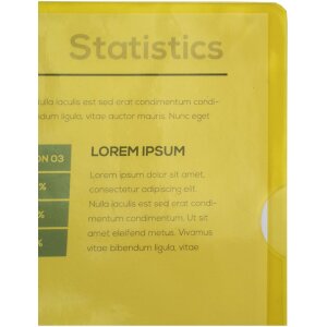 Exacompta opakowanie 100 teczek gładkich i mocnych PVC 130µ, DIN A4 żółte