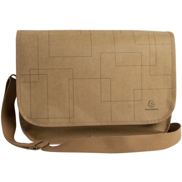 Exacompta torba papierowa o wyglądzie skóry 39x27x13cm Eterneco motywy geometryczne