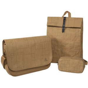 Exacompta torba papierowa o wyglądzie skóry 39x27x13cm Eterneco motywy geometryczne