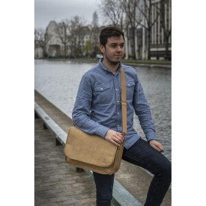 Exacompta torba papierowa o wyglądzie skóry 39x27x13cm Eterneco motywy geometryczne