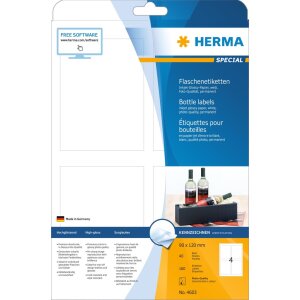 HERMA Etykiety na butelki a4, 90 x 120 mm papier...