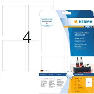 HERMA Etykiety na butelki a4, 90 x 120 mm papier...