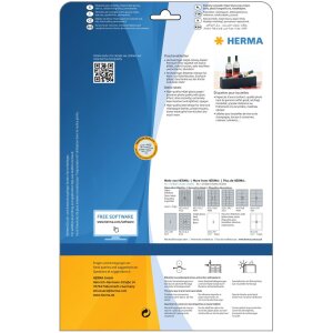 HERMA Etykiety na butelki a4, 90 x 120 mm papier blyszczacy bialy klej permanentny