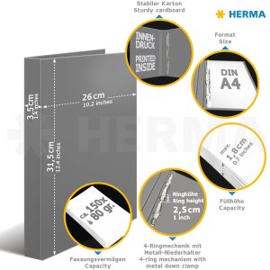 HERMA Segregator ringowy a4 karton 4d zwierzeta lesne