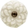 Clayre & Eef 64877 Zestaw 4 gałek do drzwi beżowych Ø 4x3 cm