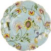 Clayre & Eef 6CE1284 zastawa stołowa Talerz śniadaniowy niebieski Ø 20x2 cm