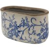 Clayre & Eef 6CE1398M Indoor Flowerpot Blue, White 17x10x10 cm
