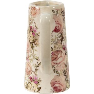 Clayre & Eef 6CE1413L Dzbanek dekoracyjny różowy 20x13x25 cm
