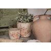 Clayre & Eef 6CE1421S Doniczka wewnętrzna różowa, beżowa Ø 11x10 cm