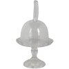 Clayre & Eef 6GL3377 Szklany słoik dzwonek przezroczysty Ø 14x23 cm