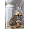 Clayre & Eef 6GL3377 Szklany słoik dzwonek przezroczysty Ø 14x23 cm