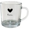 Clayre & Eef 6GL3709 Szklanka do herbaty przezroczysta 11x8x9 cm - 250 ml