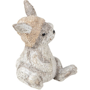 Clayre & Eef 6PR3493 Deco Rabbit Grey 11x9x13 cm