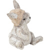 Clayre & Eef 6PR3493 Deco Rabbit Grey 11x9x13 cm
