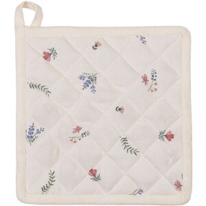 Clayre & Eef CAR45 Potholder Beige 20x20 cm