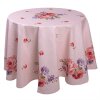 Clayre & Eef DTR07 Obrus okrągły różowy, liliowy Ø 170 cm