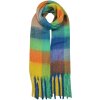 Clayre & Eef JZSC0615BL Szalik zimowy damski niebieski 35x210 cm