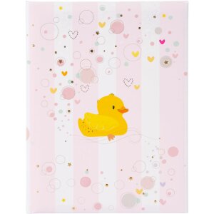 Gold Book Baby Diary Rubber Duck Girl 21x28 cm 44...