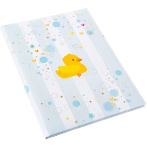 Gold Book Baby Diary Rubber Duck Boy 21x28 cm 44...