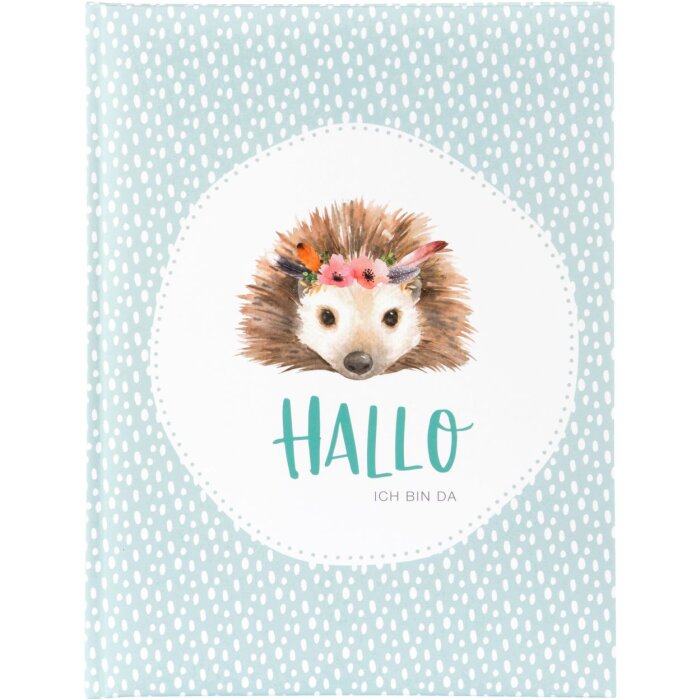 Goldbook Baby Diary Little Wonder Hedgehog 21x28 cm 44 ilustrowane strony
